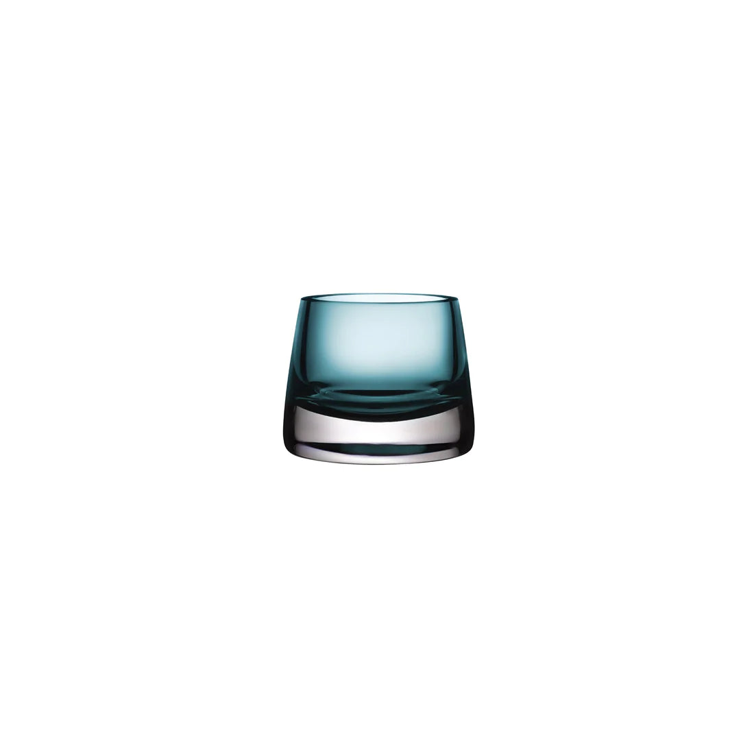 Double Small Candle Holder Petrol Green - Qavunco