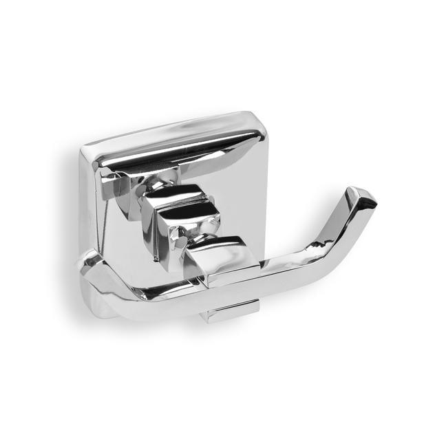 2 Chrome Bathroom Hanger - Chrome - Qavunco