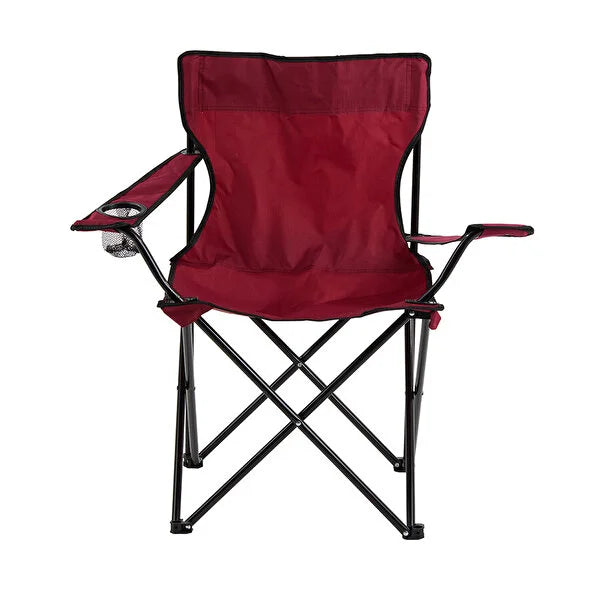 Basic Camping Chair Claret Red - Qavunco