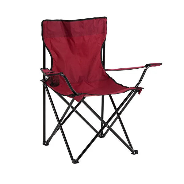 Basic Camping Chair Claret Red - Qavunco