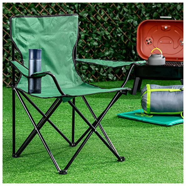 Basic Camping Chair Green - Qavunco