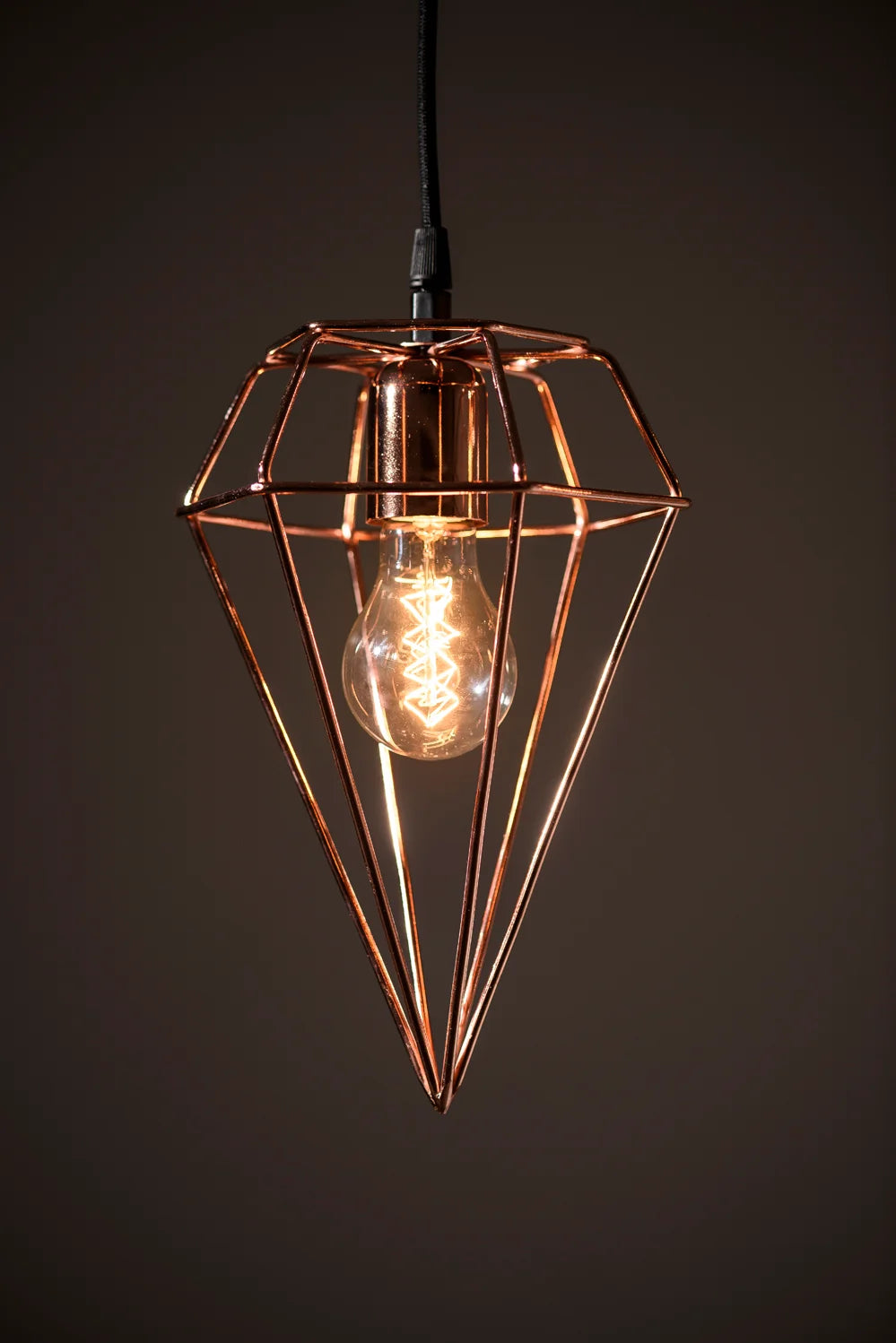 Brass Cage Pendant Lighting - Qavunco