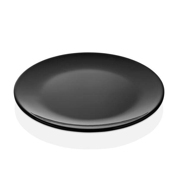 Black Round Plate - Qavunco