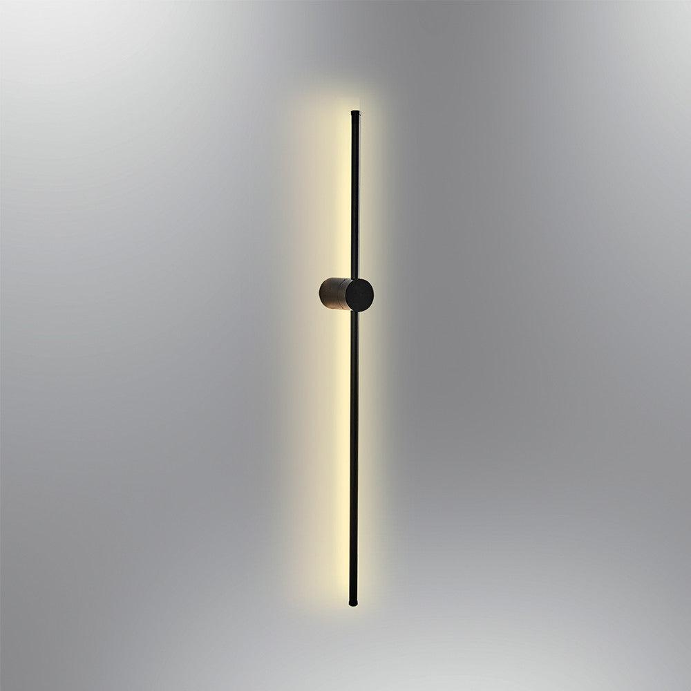 Line Design LED Wall Sconce - Black - Qavunco