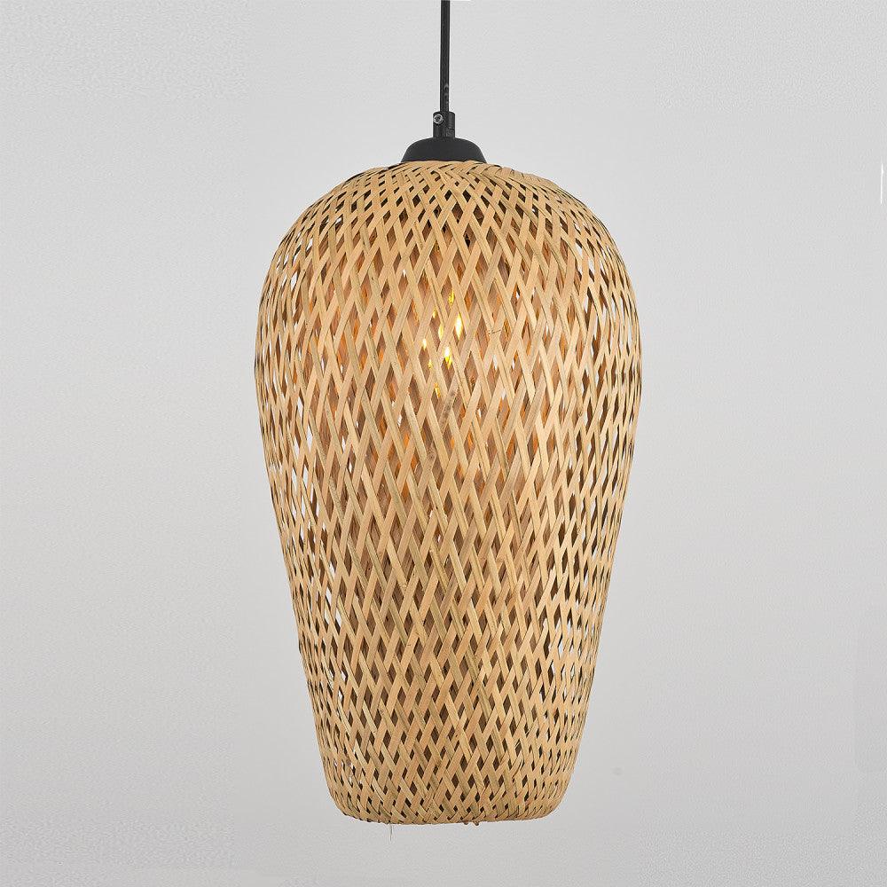 Mykonos Oak Pendant Lamp - 23x37cm - Qavunco