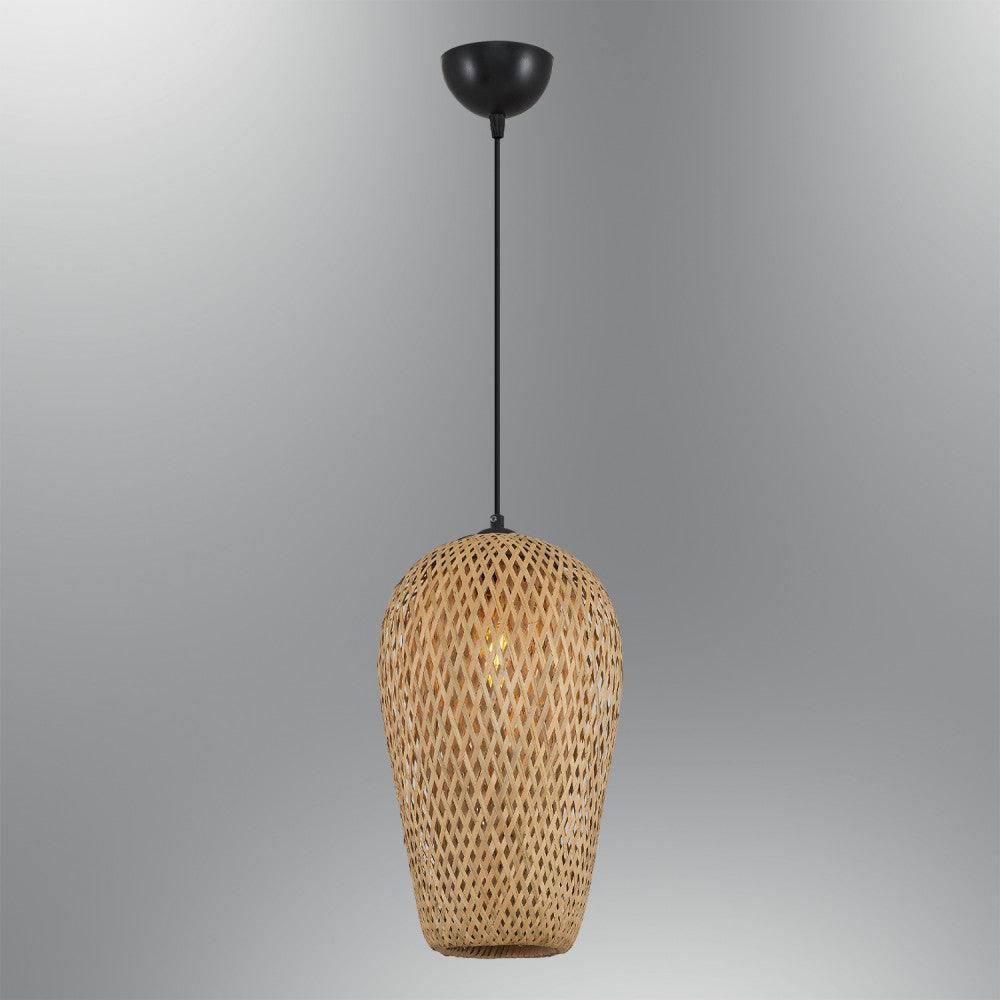 Mykonos Oak Pendant Lamp - 23x37cm - Qavunco