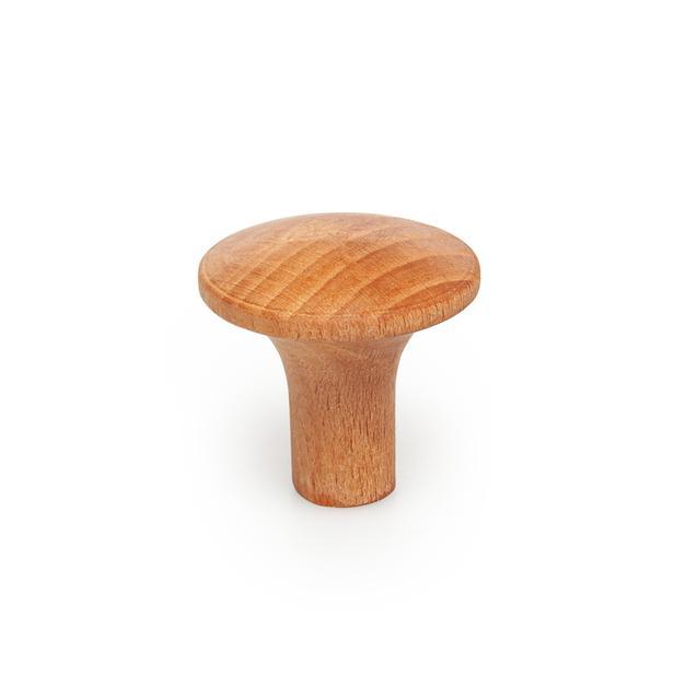 Noble Solid Button Handle - Oak - Qavunco