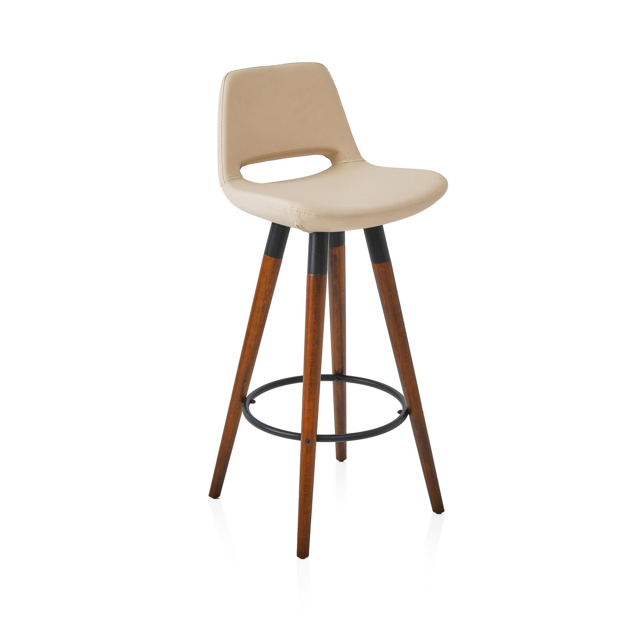 Retro Bar Stool - Black - Qavunco