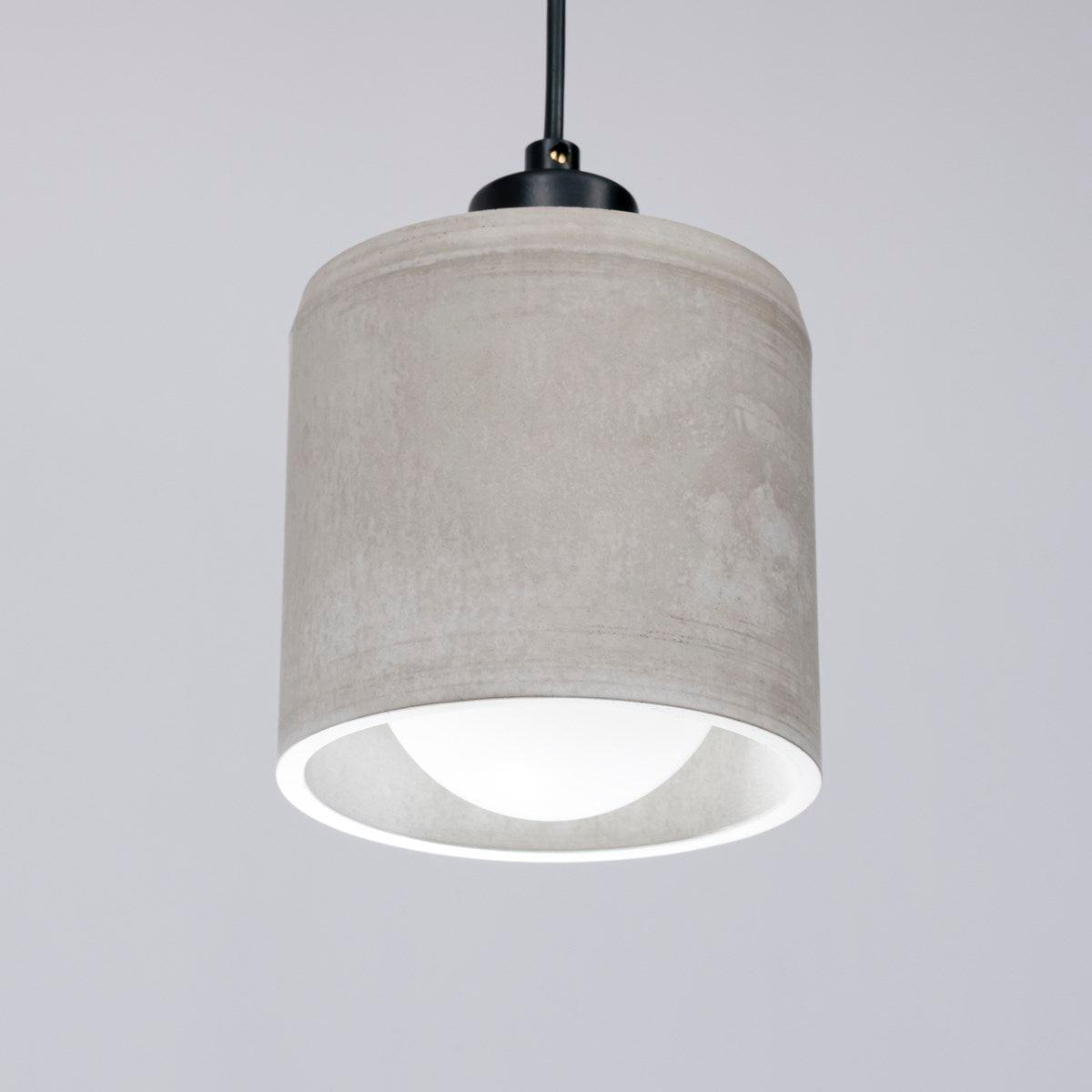 Decorative Cylinder Concrete Pendant Lighting - Qavunco