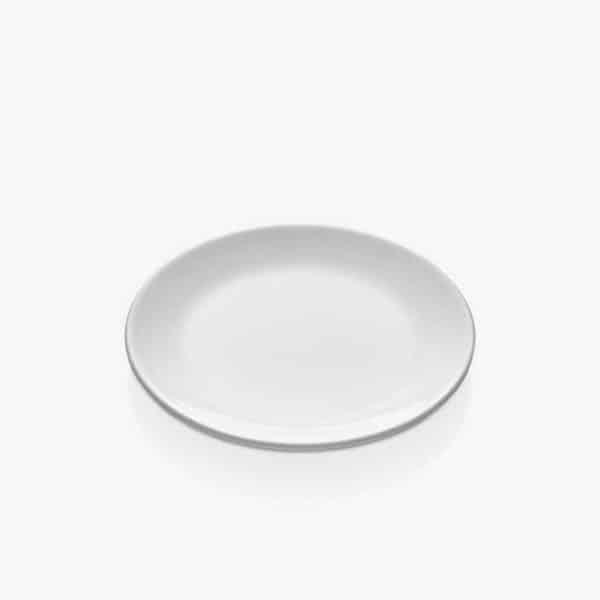 Round Plate White - Qavunco