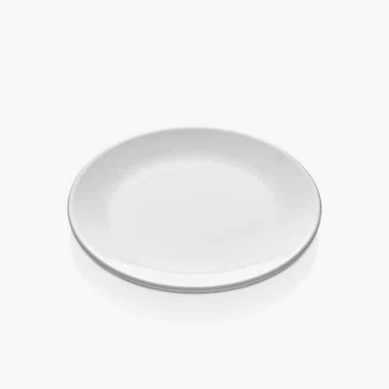Round Plate White - Qavunco