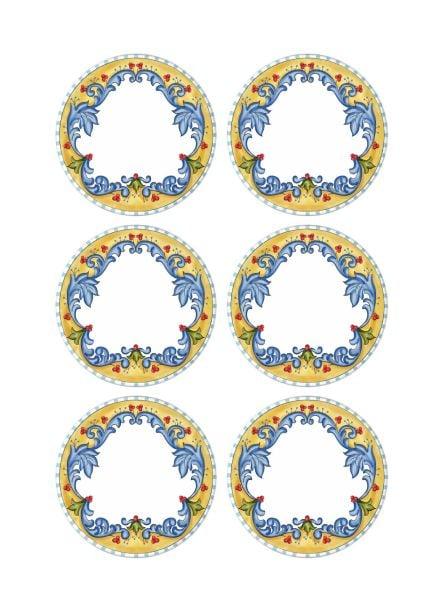 Limoncello Serving Plate Set of 6 26 cm - Qavunco