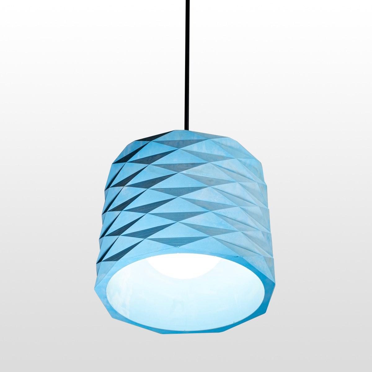 Concrete Pendant Lighting With Prisms - Qavunco