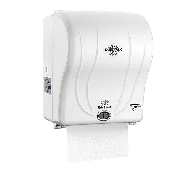 SENSOR TOWEL MACHINE 21 CM - WHITE - Qavunco