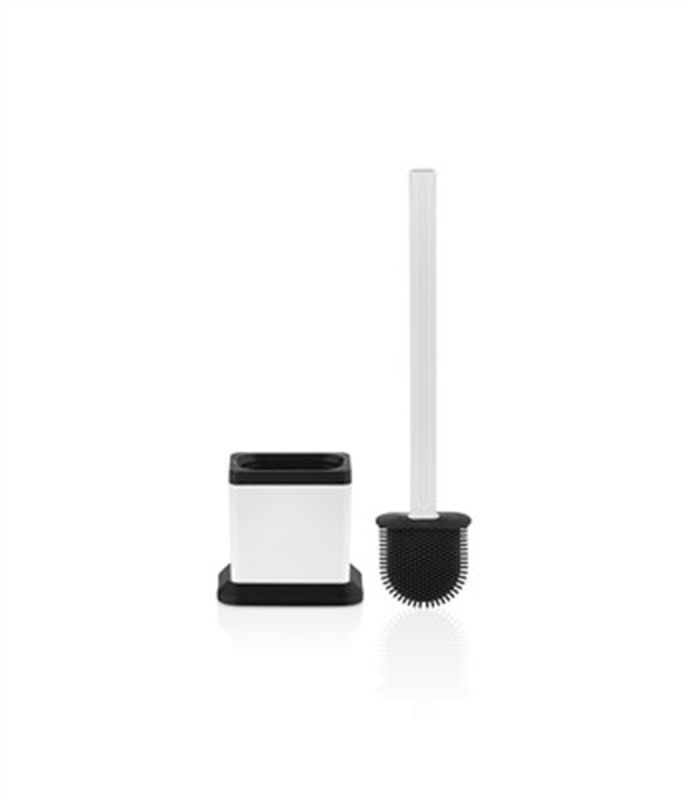 Square Elite Silicone Toilet Brush Black - Qavunco