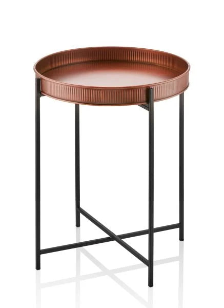 Coffee Table Copper 41 x 41 x 56 Cm - Qavunco