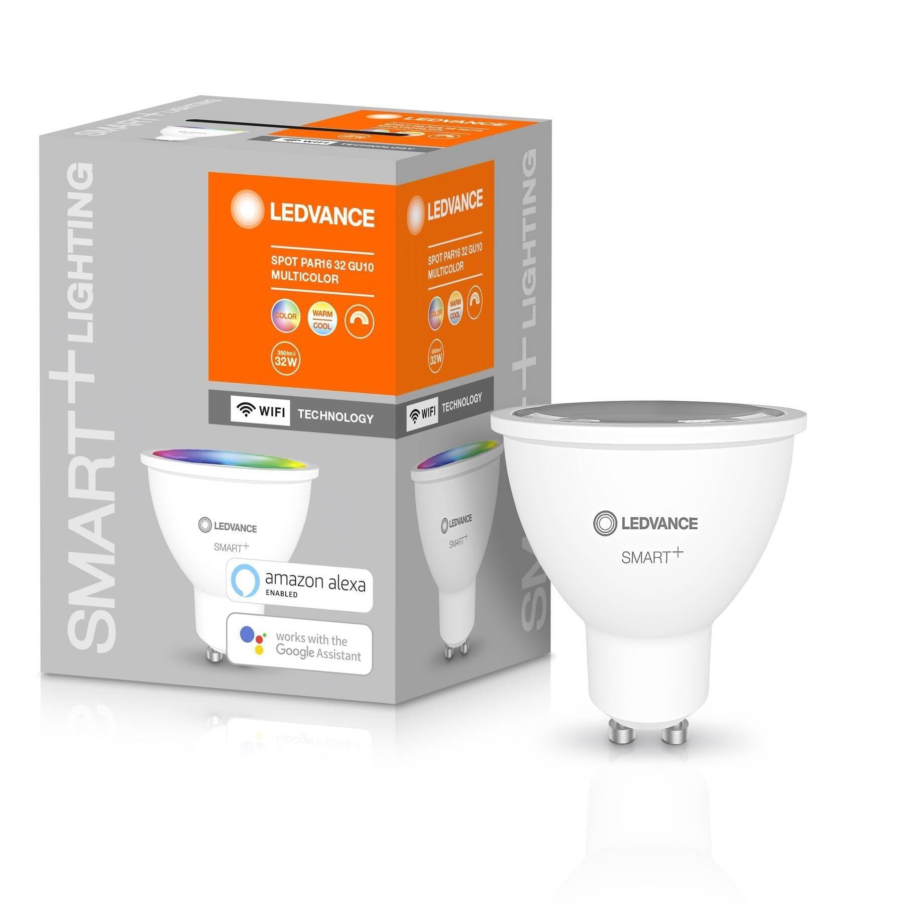 SMART+ WiFi Bulb PAR16 50 RGBW GU10 Multicolour - Qavunco